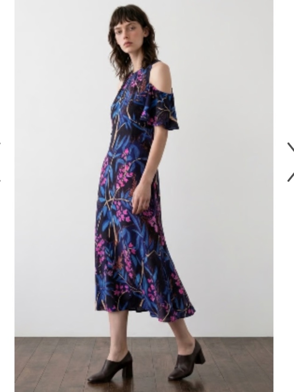 Maeve Anthro Elia cold shoulder Midi Dress